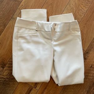 The Limited crop drew Fit dress pants white
